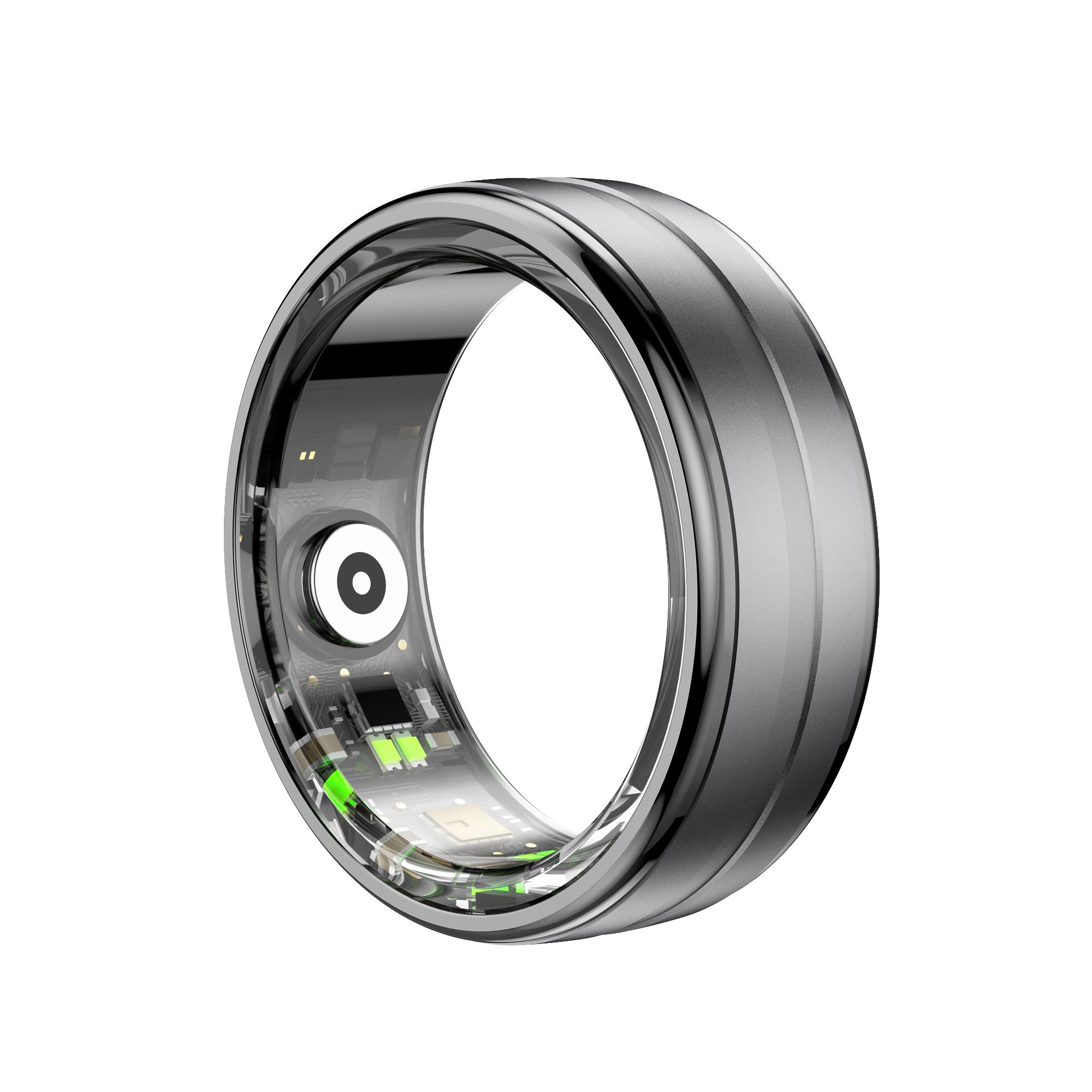 YurKem Smart Ring Heart Rate Blood Oxygen Blood Pressure Measuremen Men Women Fitness Tracker Sport IP68 Waterproof Bluetooth Ring
