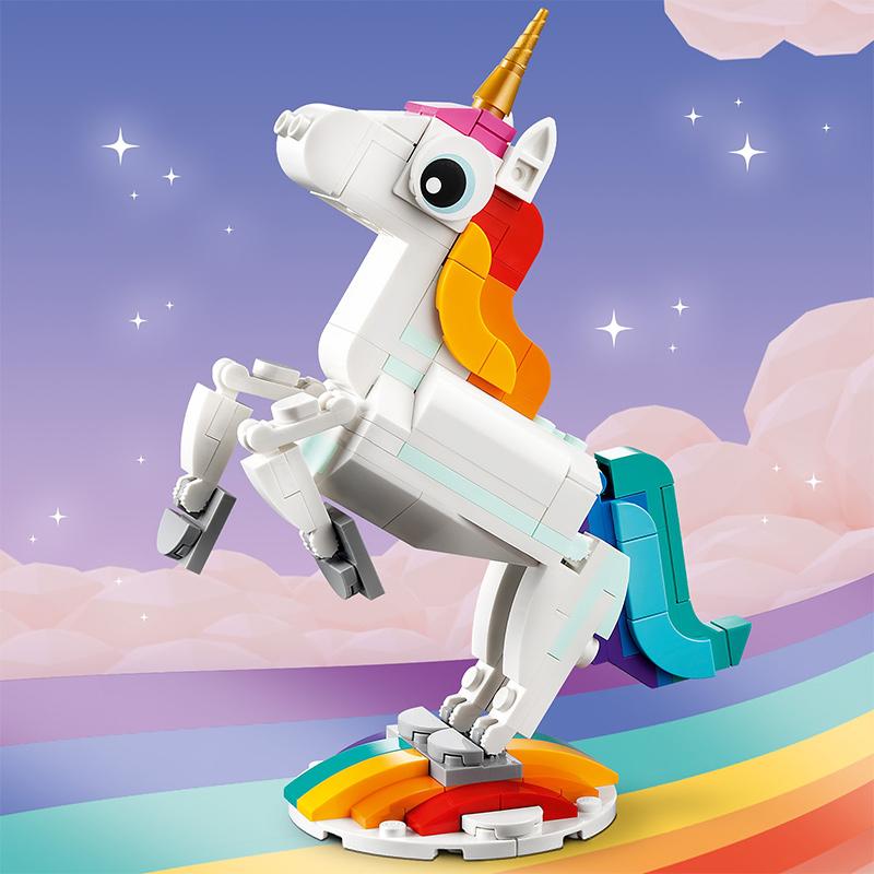 Building Block 3 in 1 Magical Unicorn Toy With LEGO