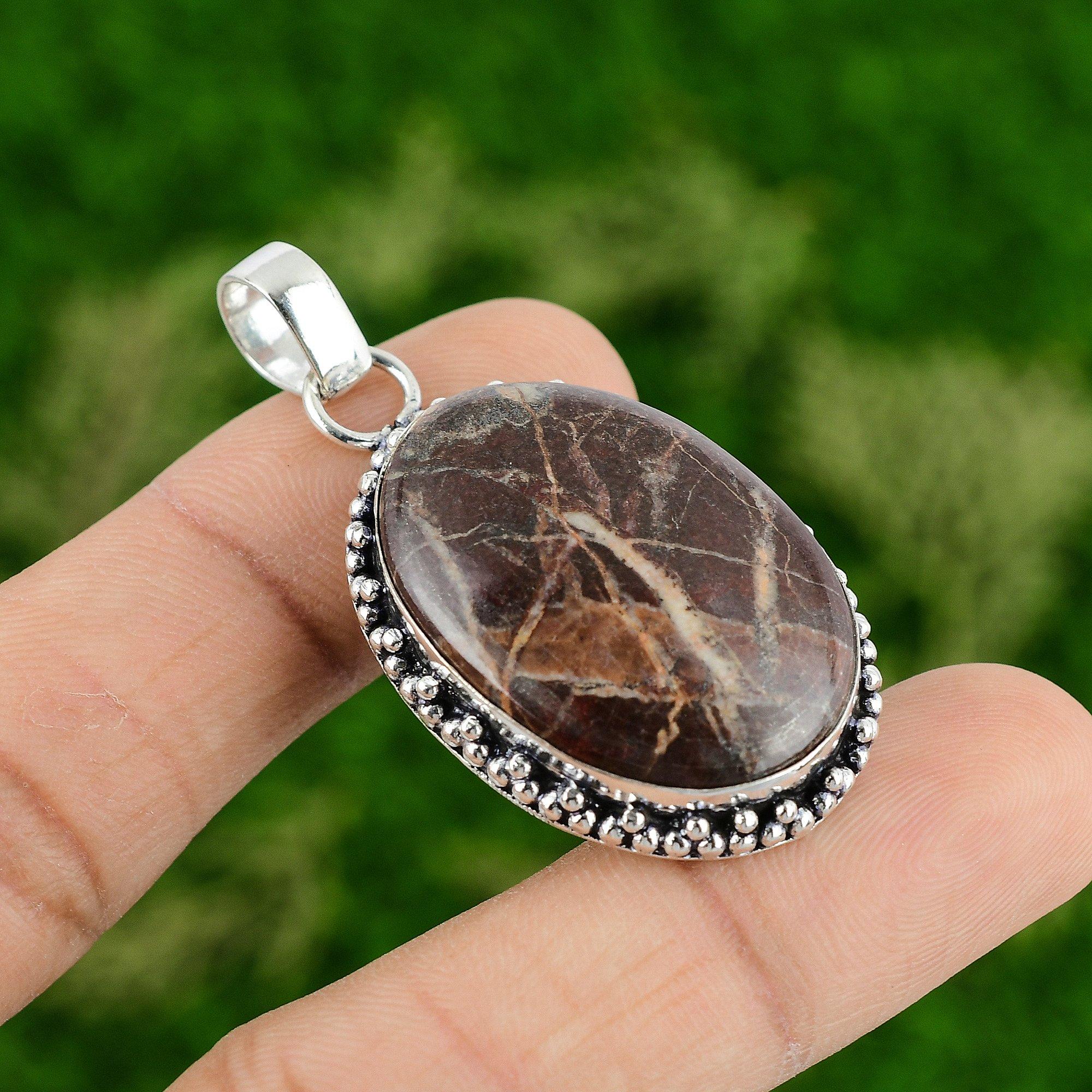 Coconut Jasper  Pendant 925 Sterling Silver Pendant Original Gemstone Pendant Handmade Jewelry Wedding Gifts