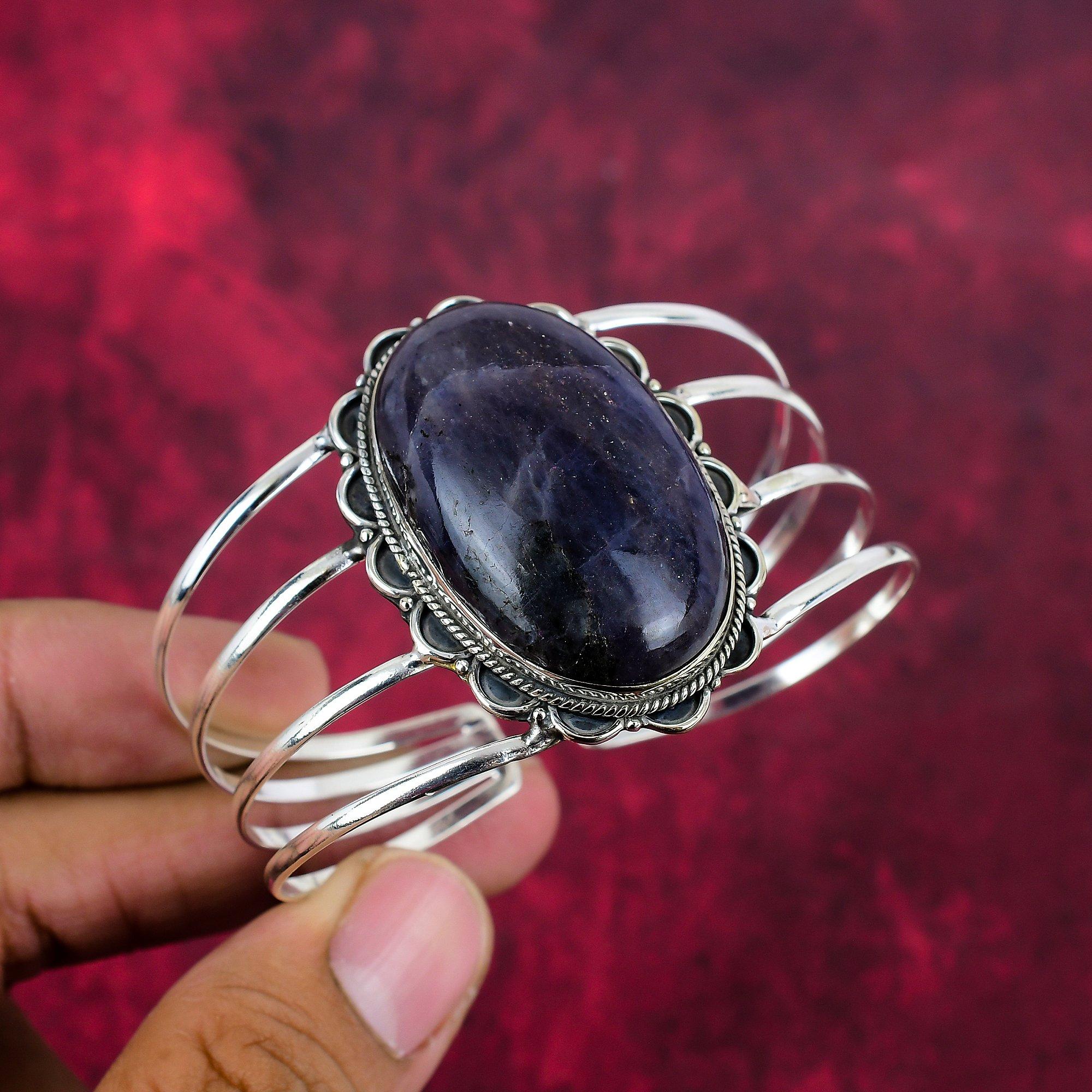 Chevron Amethyst Bangle Gemstone Jewelry, 925 Solid Sterling Silver Bangle, Handmade Antique Jewelry Gift For Mother