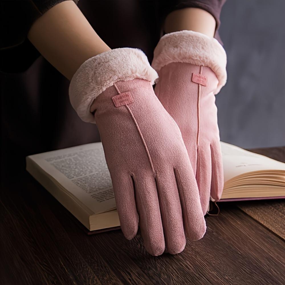 Warm Winter Gloves, Plush Lined, Touch Screen Snow Thickened Cold Sports Gloves, Christmas Gloves, Christmas Gifts