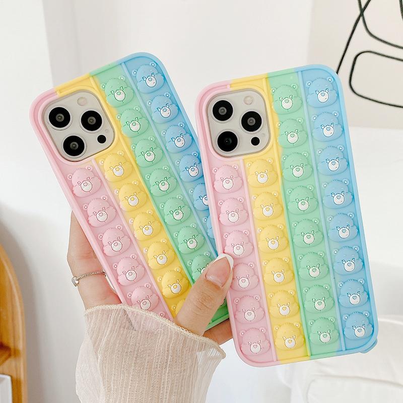 Acquista Colore della caramella Molle Del Silicone Cassa Del Telefono Per il iPhone 15 Pro 14 11