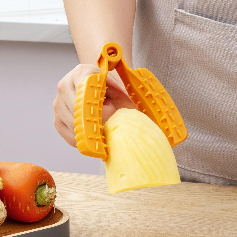 1PCS Multifunctional Kitchen Hand Guard Clip Household Cutting Vegetable Anti-cut Finger Guard Hand Guard Finger Protection Cover Anti-cut Artifact
