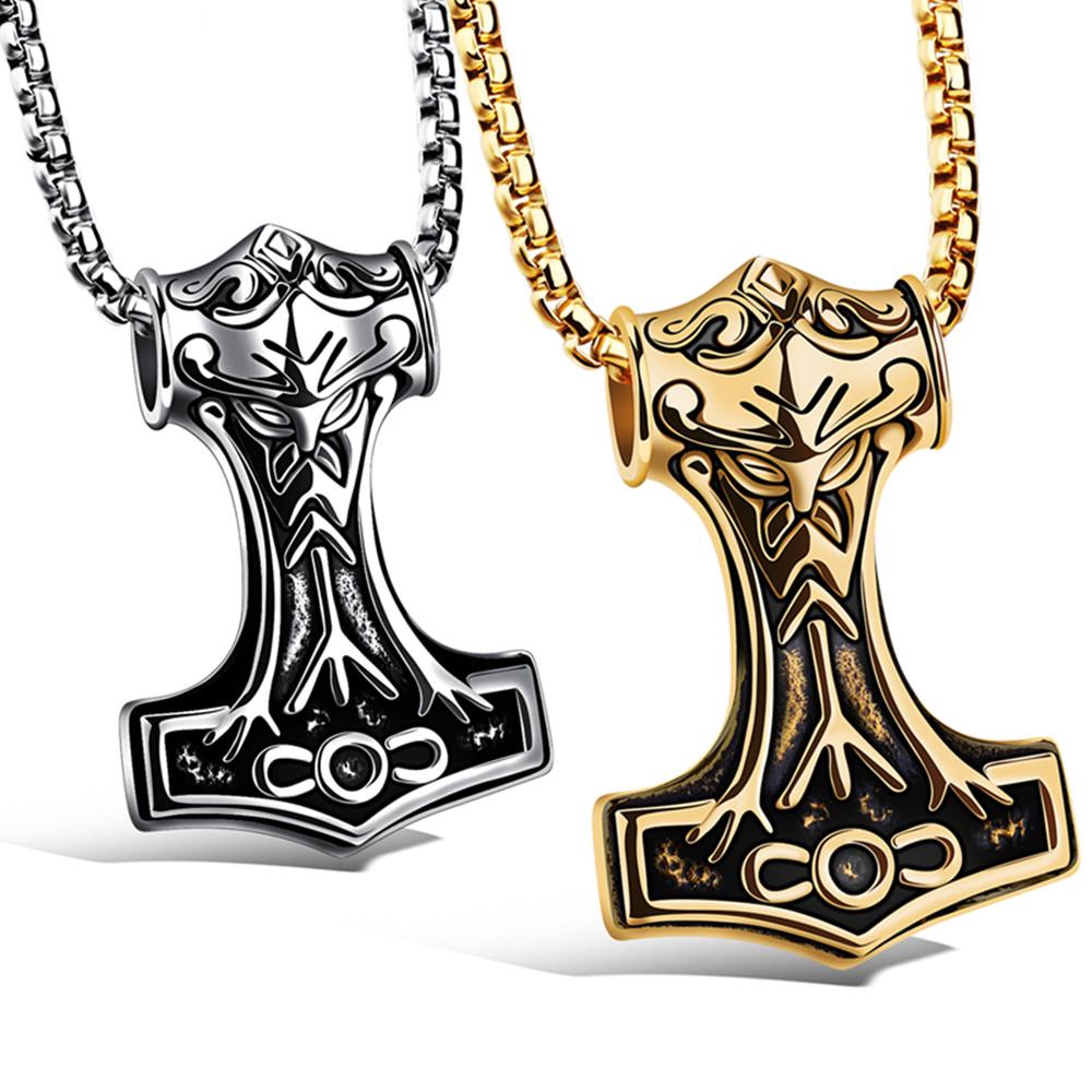 Thor Hammer Halskjede Norse Viking God Pendant Thor's Mythology Anheng Smykker Til Menn Gaver