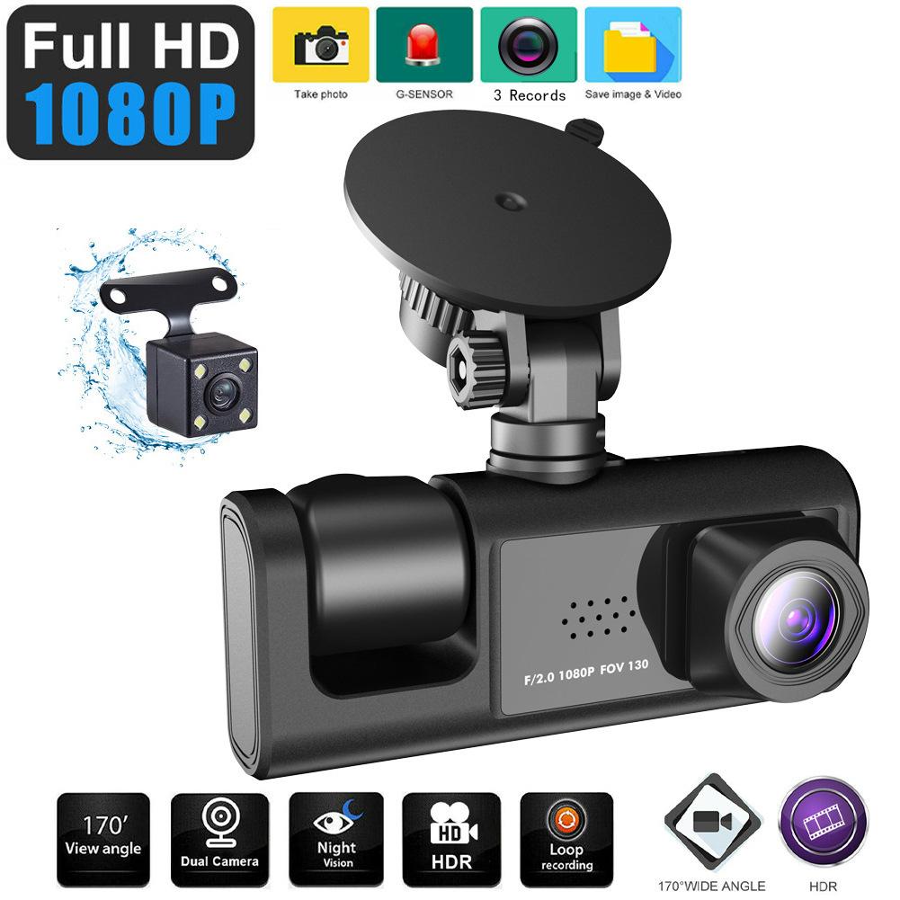 Auto DVR HD 1080P Palubní kamera IPS Videorekordér Cyklus Palubní kamera Zrcadlo Řídicí rekordér Noční vidění