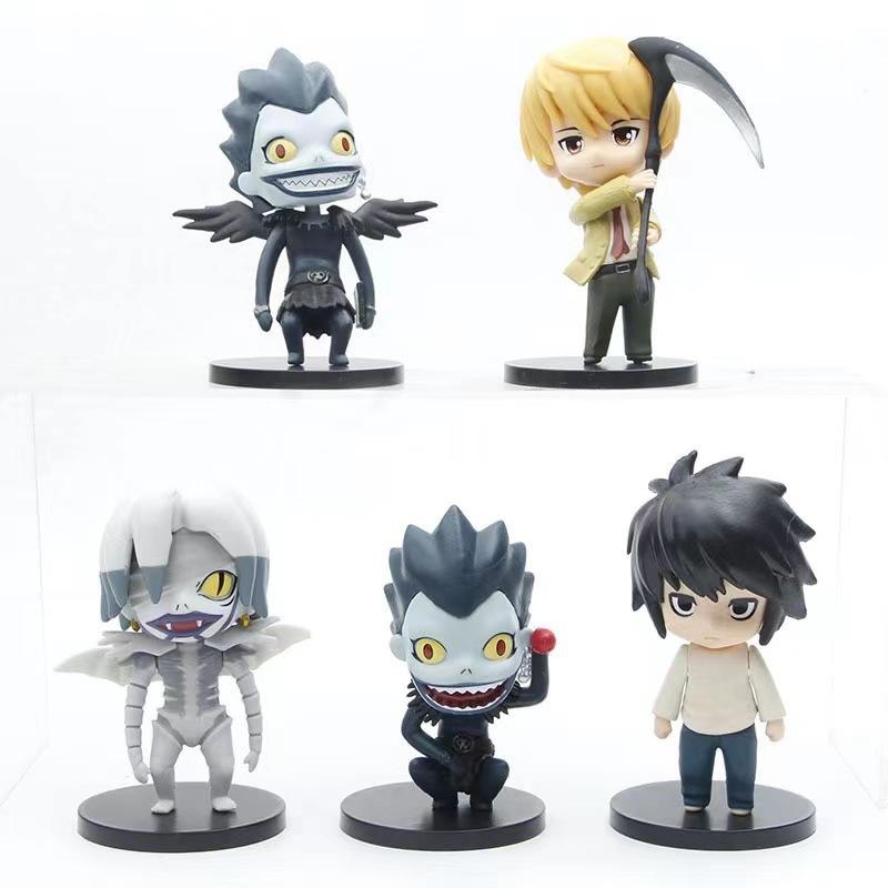 5pcs/set Anime Action Figures Ryuk L·Lawliet PVC Model Collection Gift Toy
