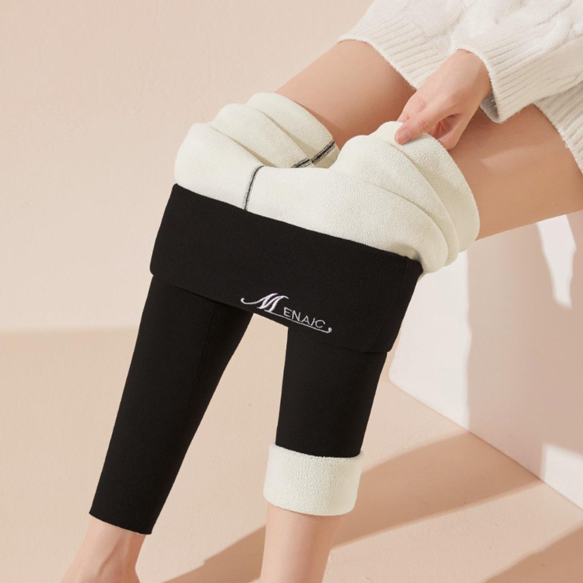 Samt, Warme Herbsthose, Damen, Nahtlos, Herbst und Winter, Plüsch, Dick, High Waist Leggings