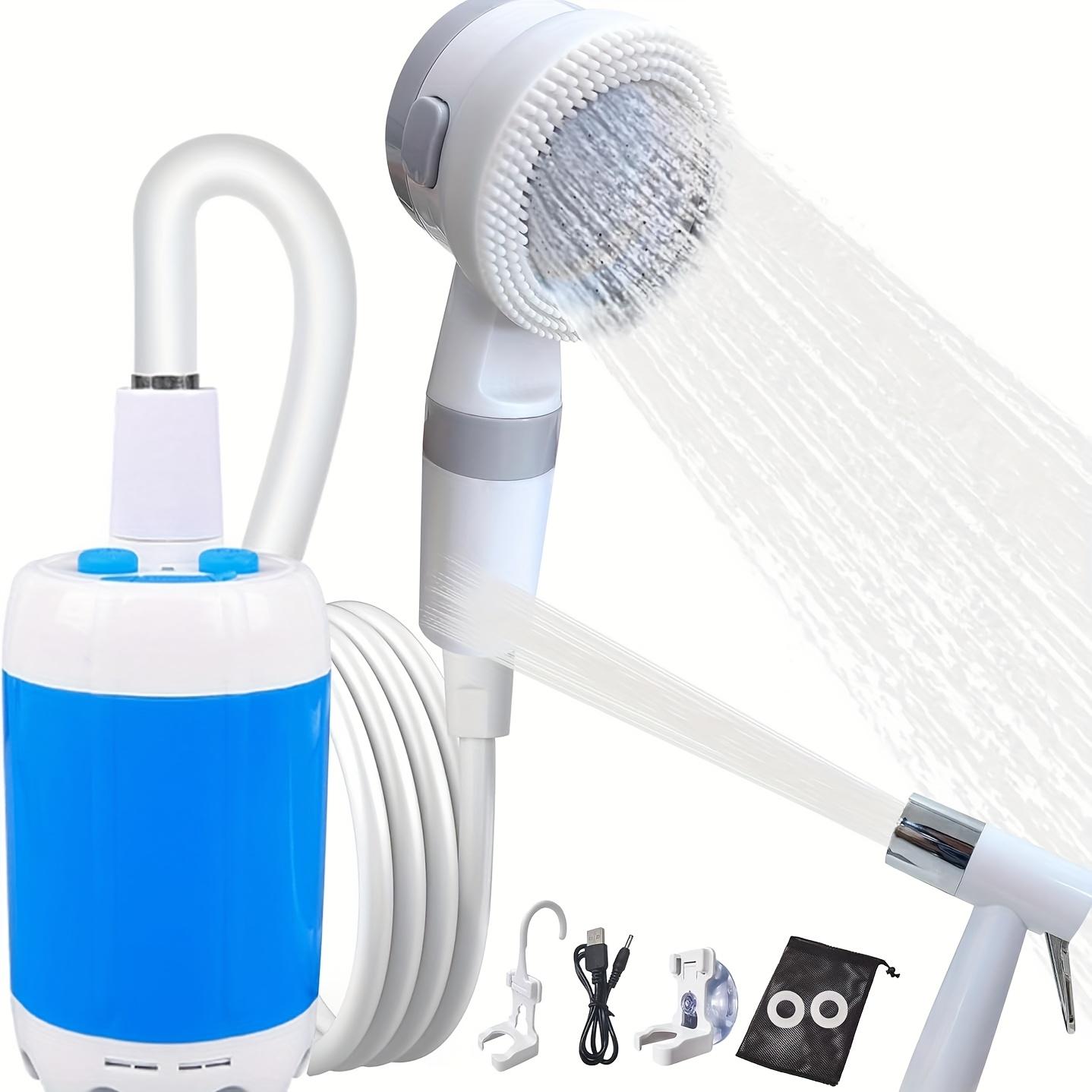 Portable Rechargeable Electric Shower Pump for Outdoor Camping, Hiking & Car Cleaning - Lightweight Watering System with Handheld Shower Head, Hose