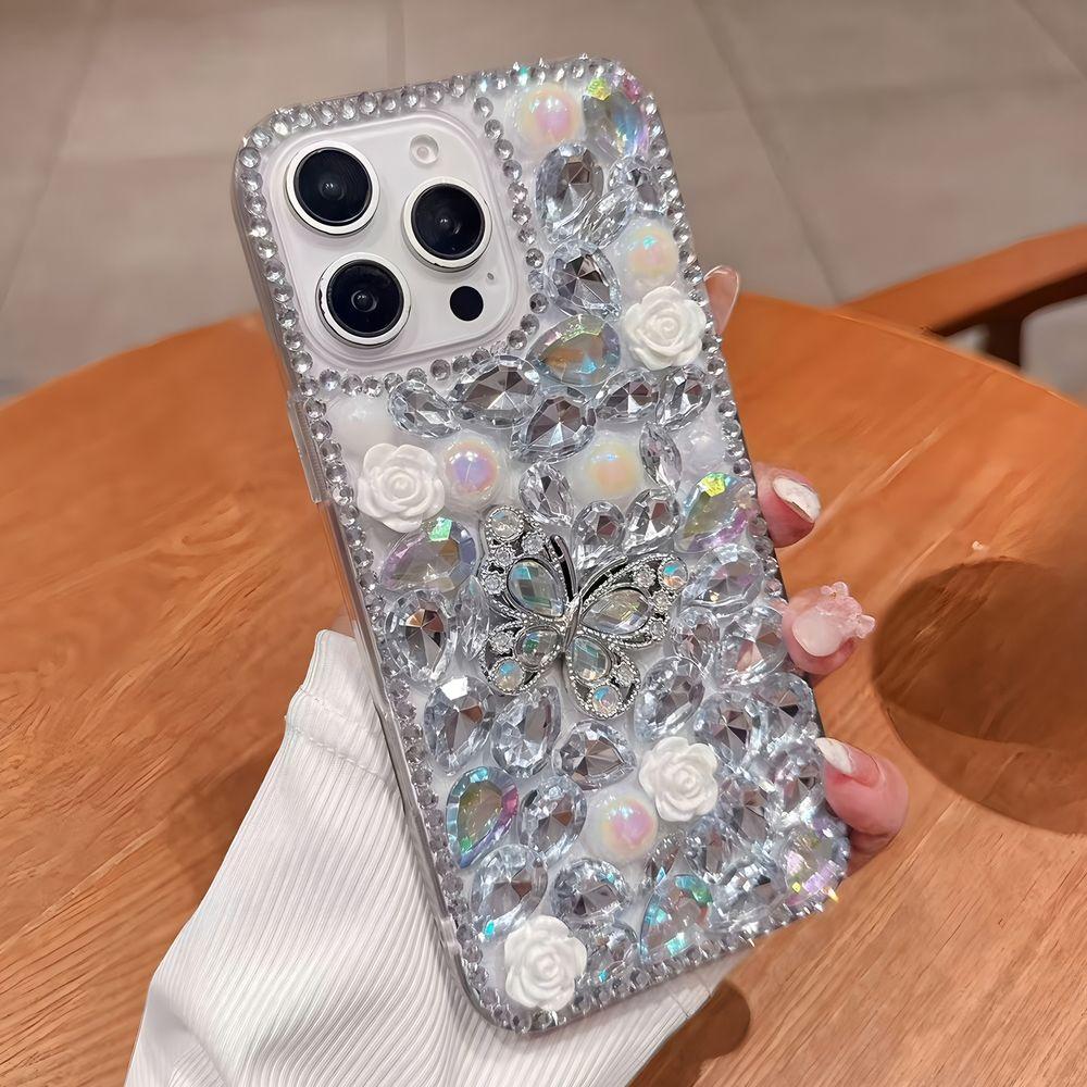 Glitter Bling Crystal Rhinestone Butterfly Phone Case For XiaoMi 15 Ultra 14 Pro 14T 14A Plus 13 Lite 13T 12 12T 12S 12X 5G Cover Gift girl