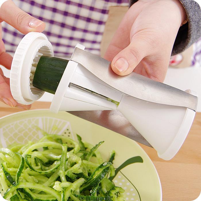 1PCS Creative Kitchen Multifunctional Shredder Spiral Funnel Shredder Rotary Vegetable Cutter Grater