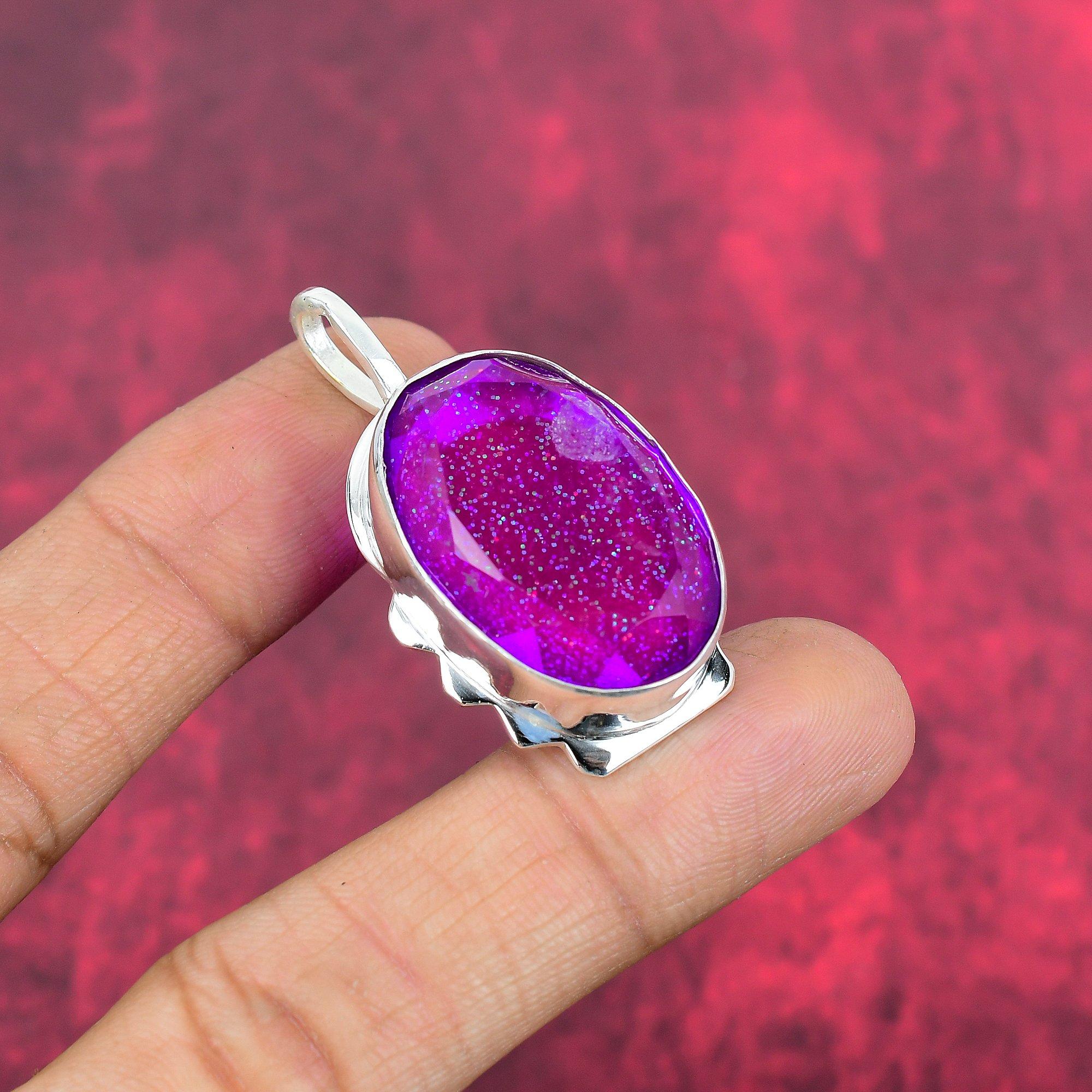 Pink Australian Opal 925 Solid Sterling Silver Pendant, Handmade Gemstone Pendant Jewelry, Gifts For Wife Brand New Pendant