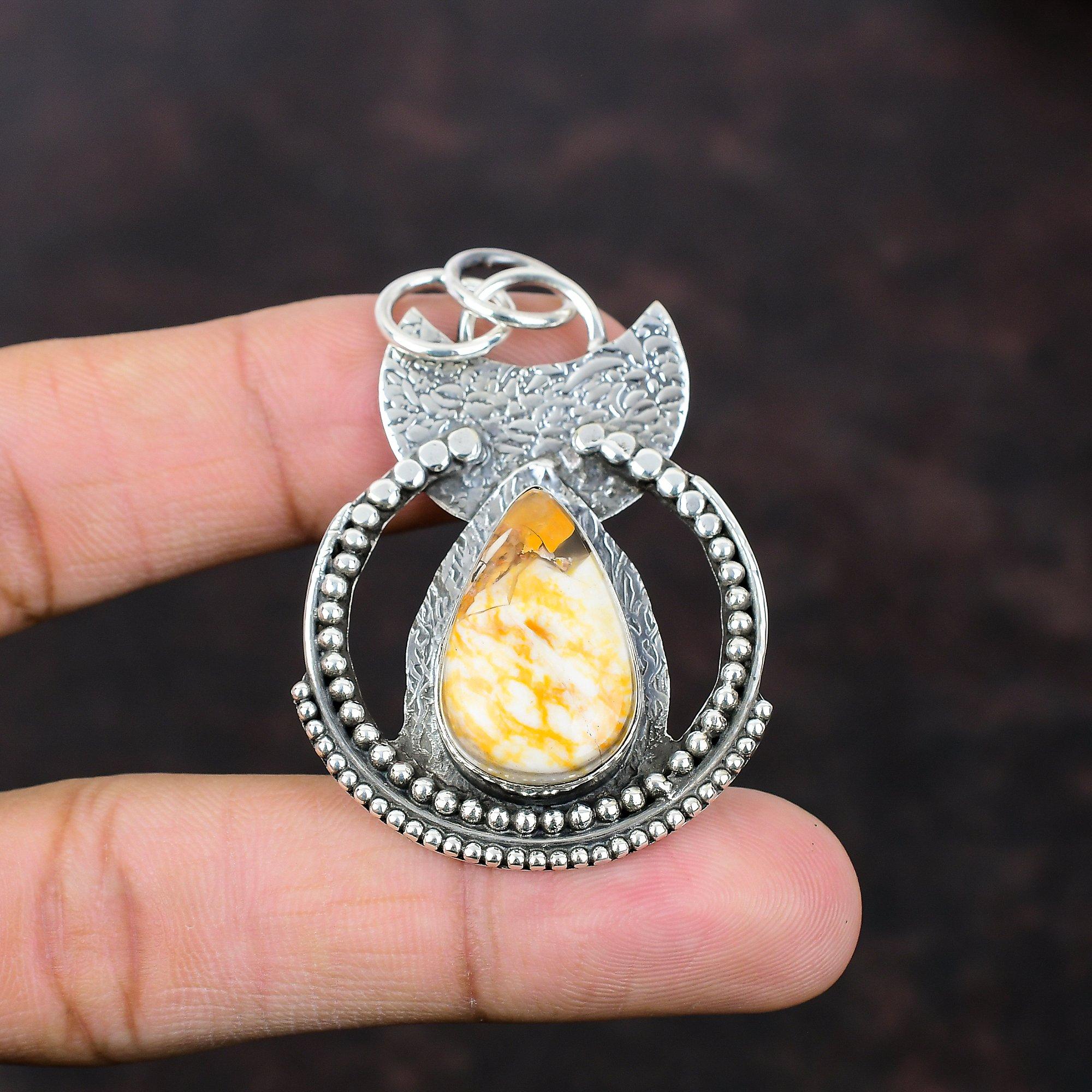 Brecciated Mookaite Pendant Unique Jewelry 925 Sterling Silver Pendant Ethnic Gemstone Jewelry Handmade Pendant Gift For Wife Decent Jewelry