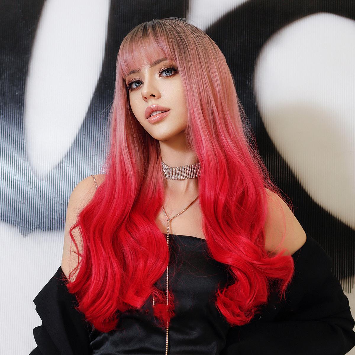 Păr lung de 65 cm pentru femei Păr ondulat Păr ondulat Păr simulat Acoperire pentru păr Frumusețe naturală Articole decorative pentru cap Perucă