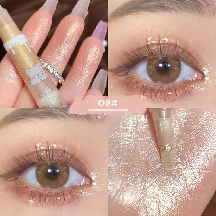 GEGE BEAR Liquid Highlight Brush Pen Shining Pearl Eyeshadow Brighten Silkworm High-gloss highlighter