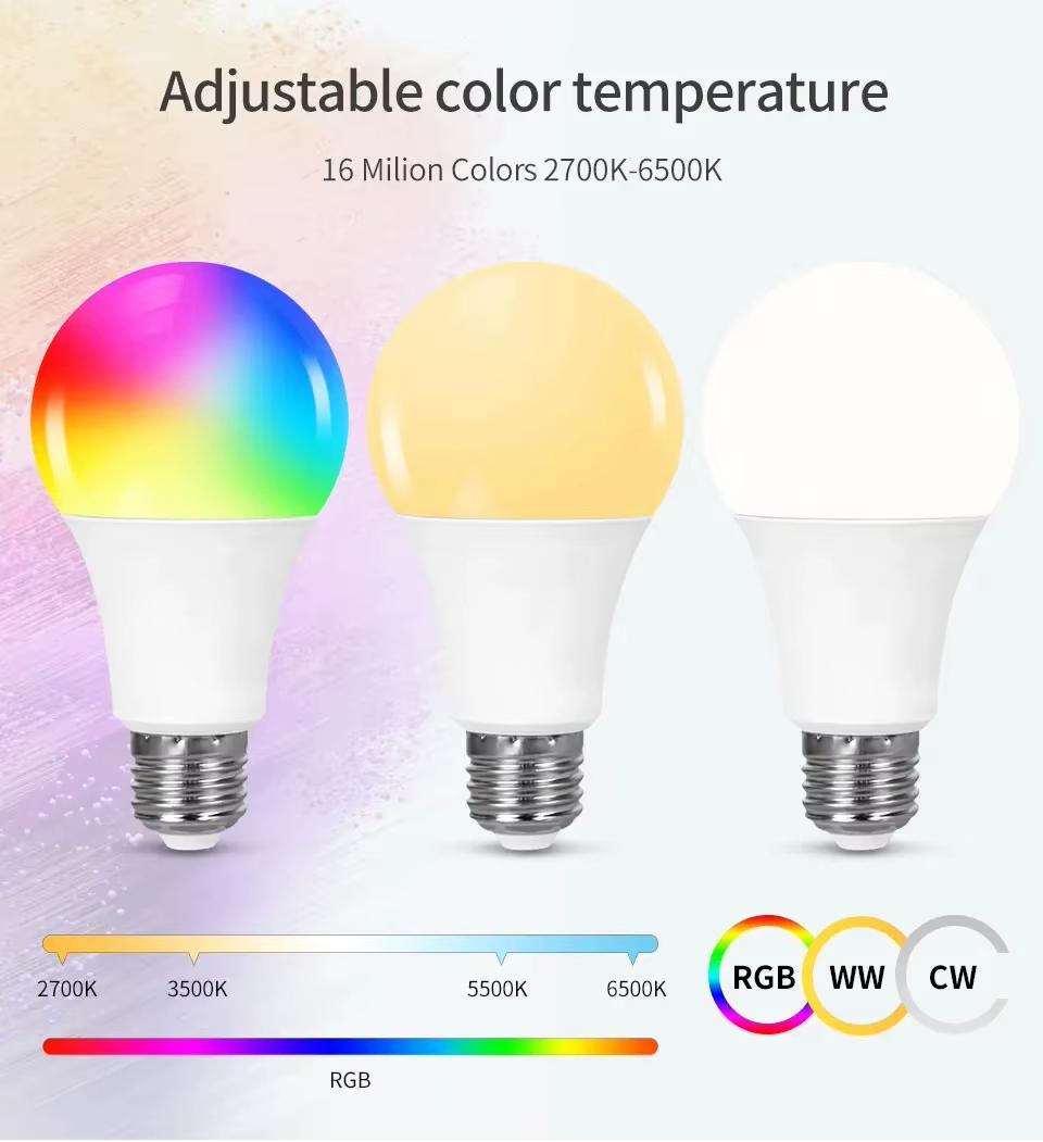CozyLife E27 RGB WiFi Smart LED Bulb Dimmable Timer Light APP Voice Control Lamp Compatible with Alexa Google SmartThings Home Assistant
