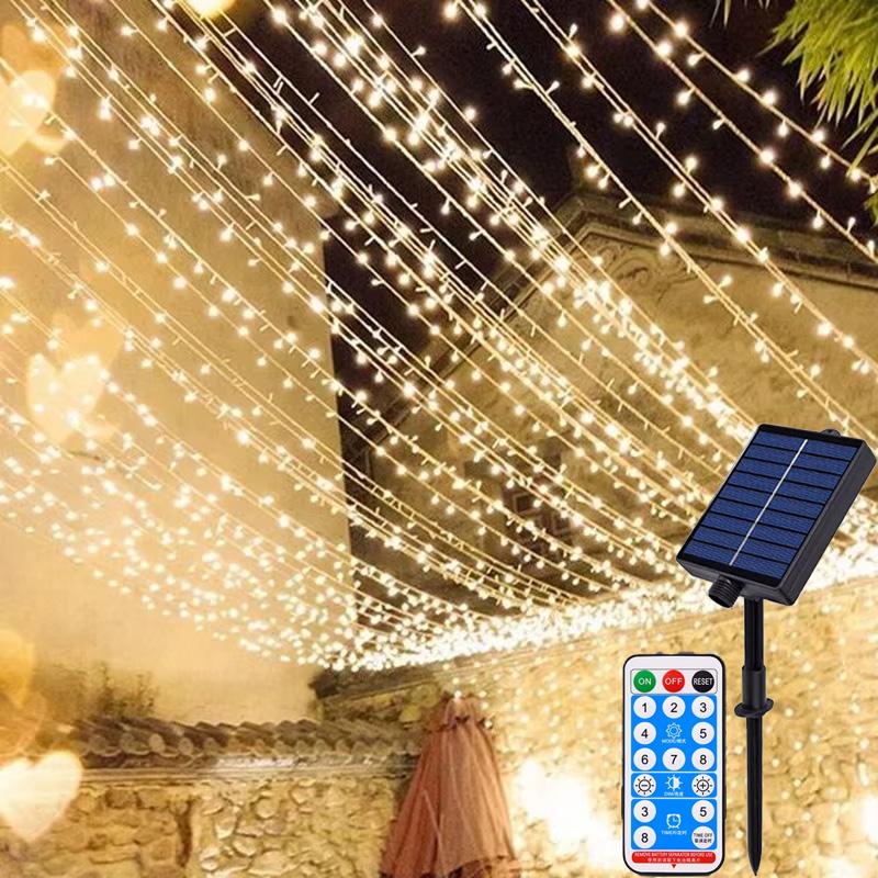 Outdoor Waterproof EU Plug LED String Lights Christmas Ornament Decorative Home Garden Wedding Party Holiday LED Decoration Lights