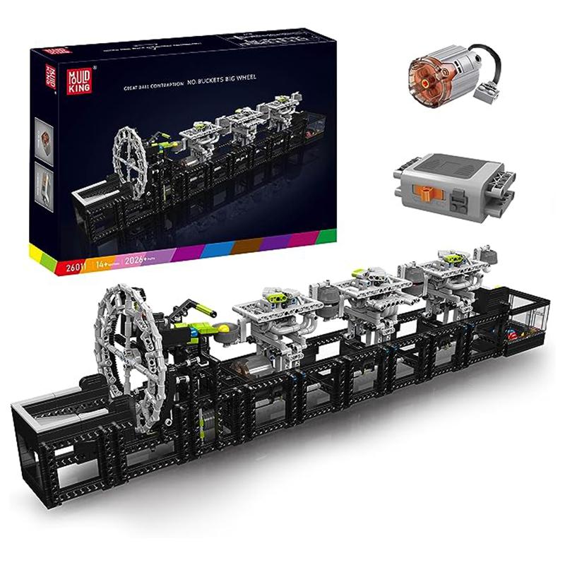 MOULD KING 26011 Máquina MOC Dispositivo de transmissão de esferas Plataforma giratória, Transporte de esferas com tecnologia de função de potência  (2026 Peças)