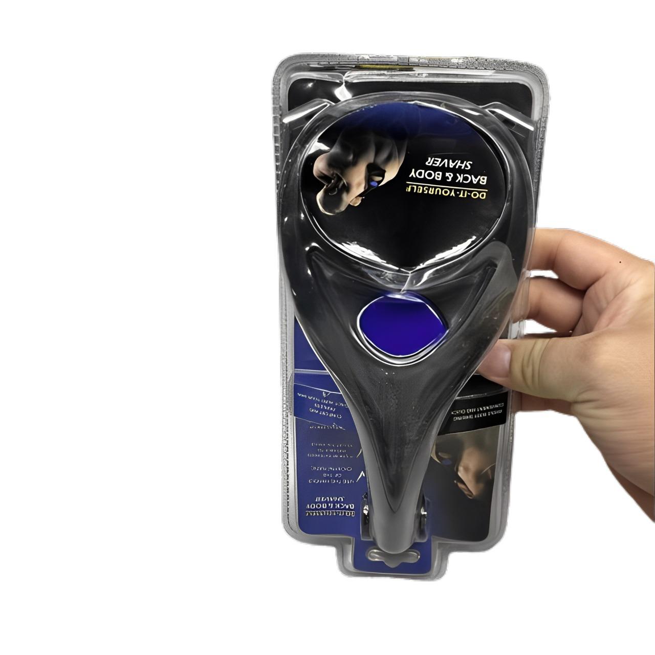 1 sada holicích strojků na záda pro muže: Vlastní holicí strojek na vlasy na zádech pro muže s technologií Safety Blade a ergonomickou rukojetí