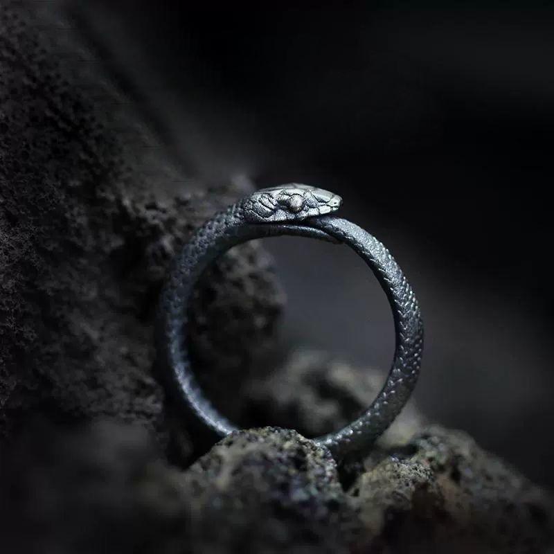 Snake Ring Simple Vintage Women Couple Party Retro Finger Jewelry Accessories Valentine's Gift