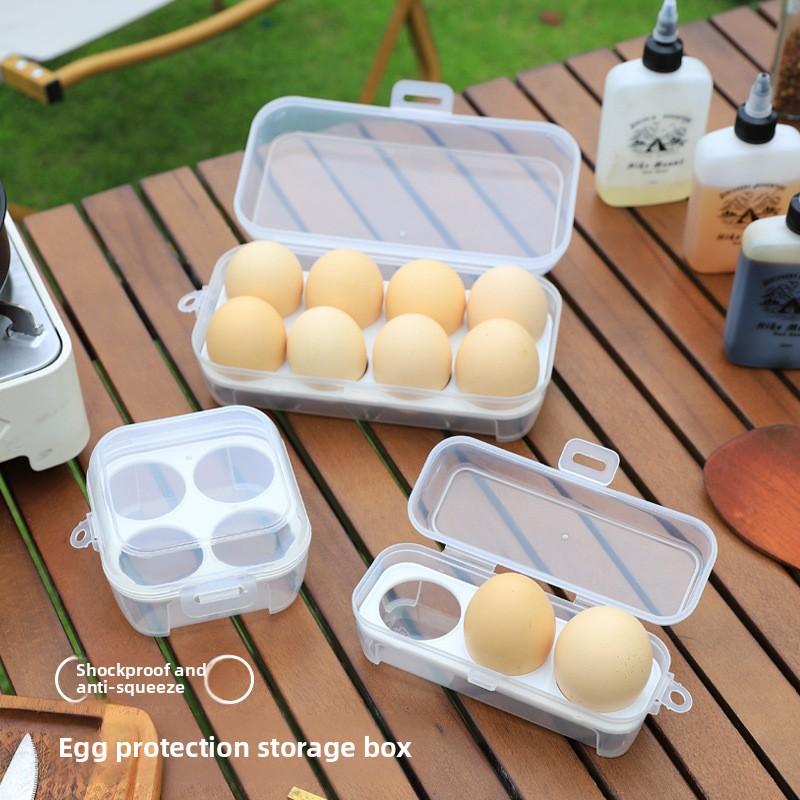 Cutie de Depozitare Ouă Antishoc pentru Exterior, Portabilă Camping Tavă Ouă Incasabilă, Cutie de Protecție din Plastic pentru Acasă, Incasabilă pentru Călătorie
