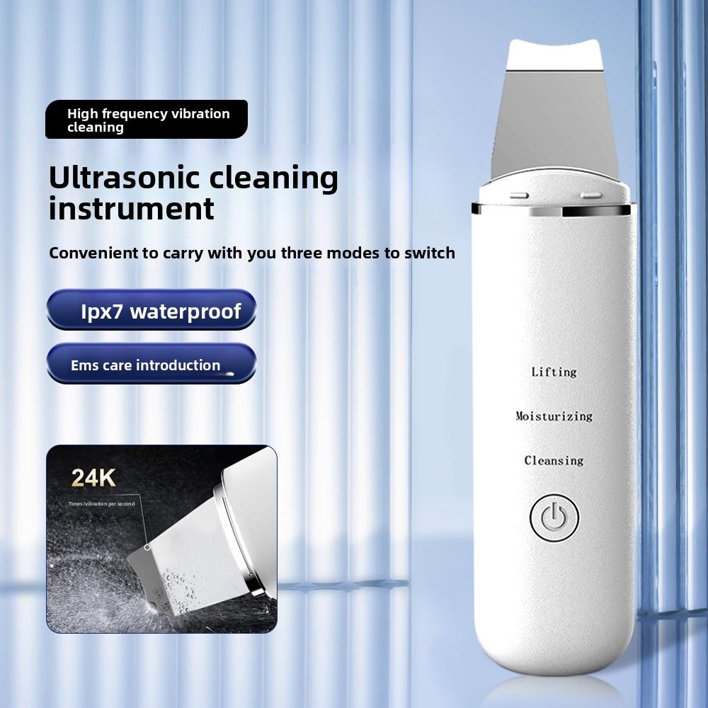 Exfoliador Ultrasónico de Piel Espátula Facial Exfoliante de Piel Facial Raspador y Removedor de Puntos Negros Limpiador de Poros Limpieza Facial Profunda