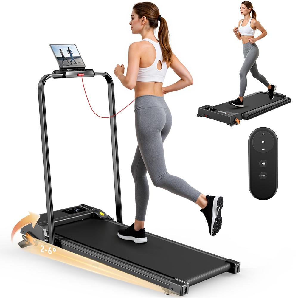 2-in-1 Folding Treadmill FT52 0.75–2.5HP Motor 1–12 Km/h Speed APP 3-Level Incline LED Display 950×380mm Running Area Max Load 120kg
