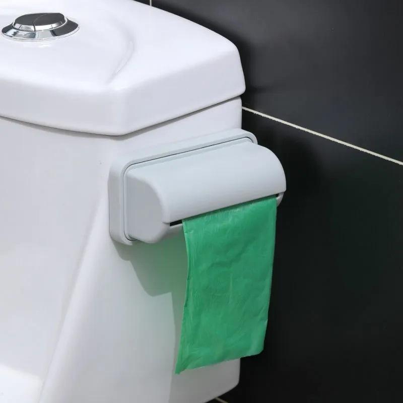 1PCS Wall-mounted Garbage Bag Storage Box Bag Storage Artifact Plastic Bag Storage Kitchen No Need To Punch Easy To Put