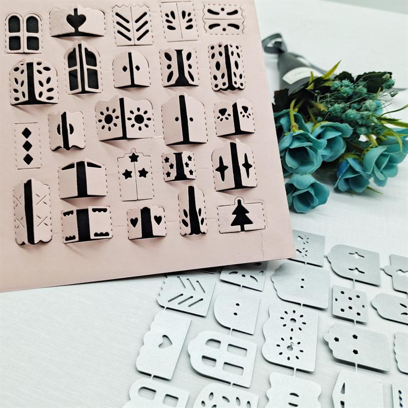 A Variety of Window Model Paper Art Patterns Metal Cutting Dies DIY Scrapbooking Embossing Stencil Paper Craft Album Template