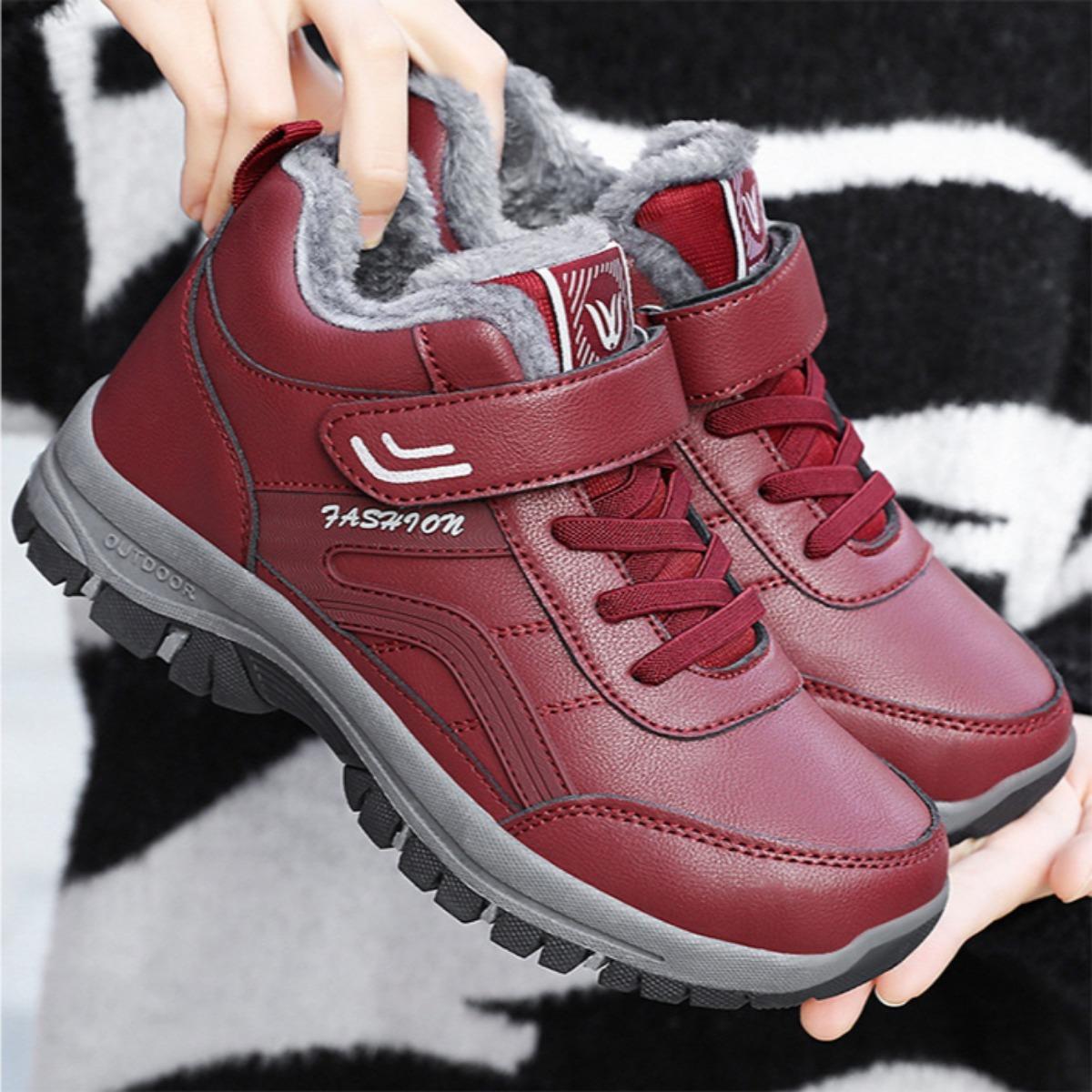 Cotton Shoes, Women's Shoes, Plush, Thickened, Hiking Shoes, Snow Boots, Low Cut, Women's Boots