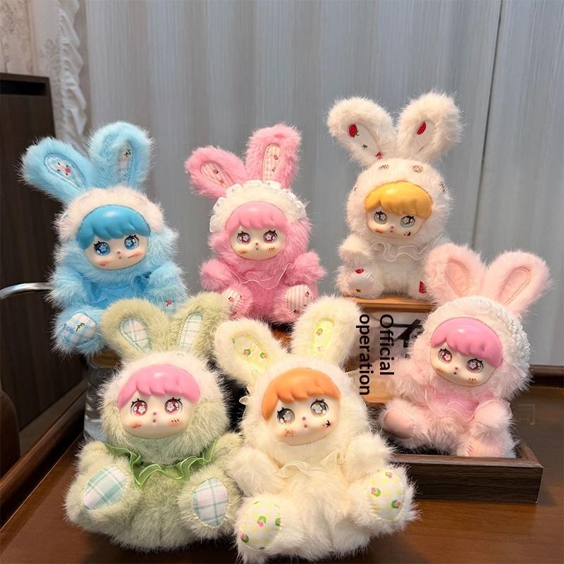 Cute Bunny Vinyl Doll Toy Ornaments Pendant Keychain Backpack Hanging Decoration