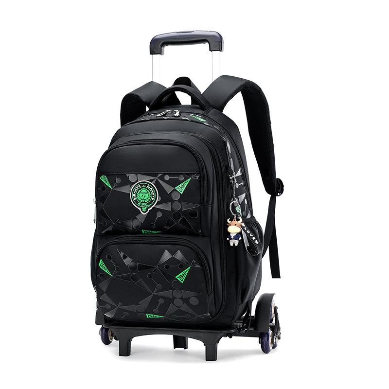 School Bag Roller Student Backpack 6 Wheels ZRY8002