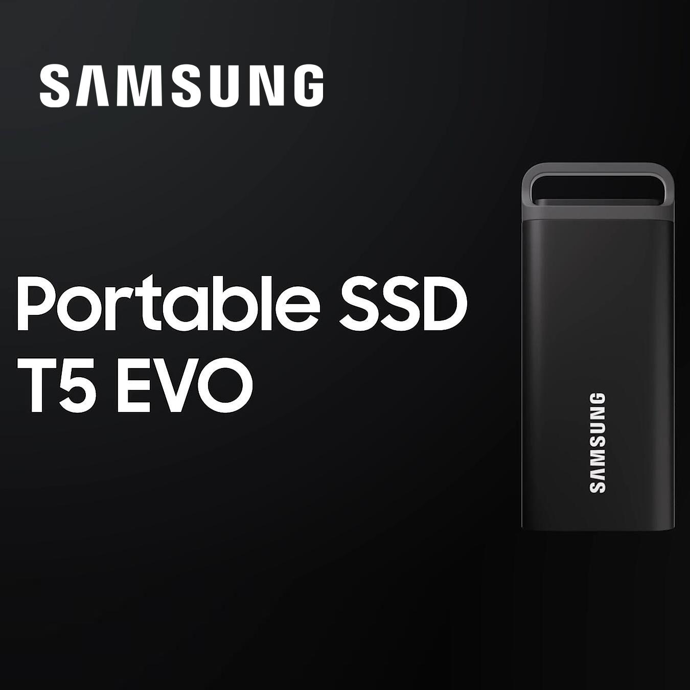 Samsung PSSD T5 EVO 2TB Portable SSD TYPE-C USB 3.2 External Solid State Drive 460MB/s Original Mobile Hard Disk Storage Drive Type C For PC Laptop