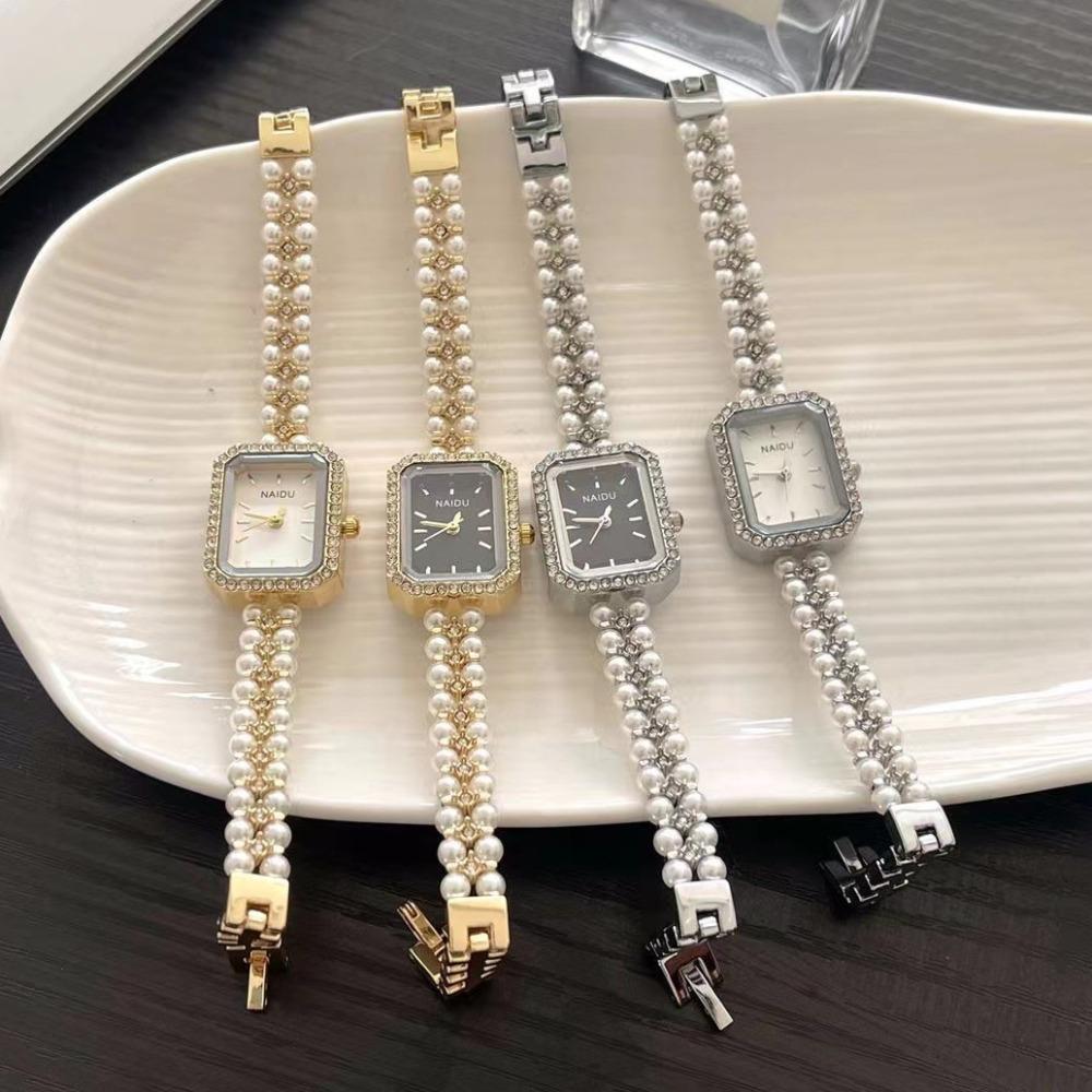 Simulation Pearl Strap Women Bracelet Watch Quartz Wristwatches