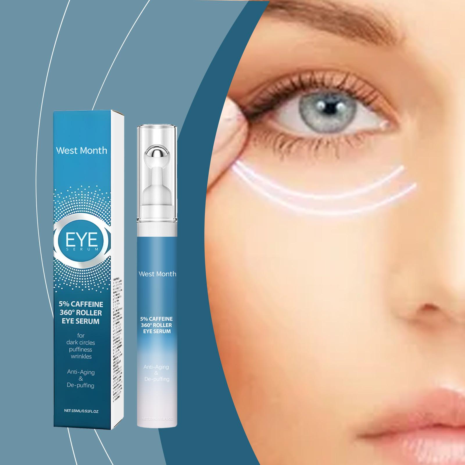 Crema hidratante para ojos, antiojeras, arrugas e hinchazón. Tratamiento hidratante antiedad para ojos.