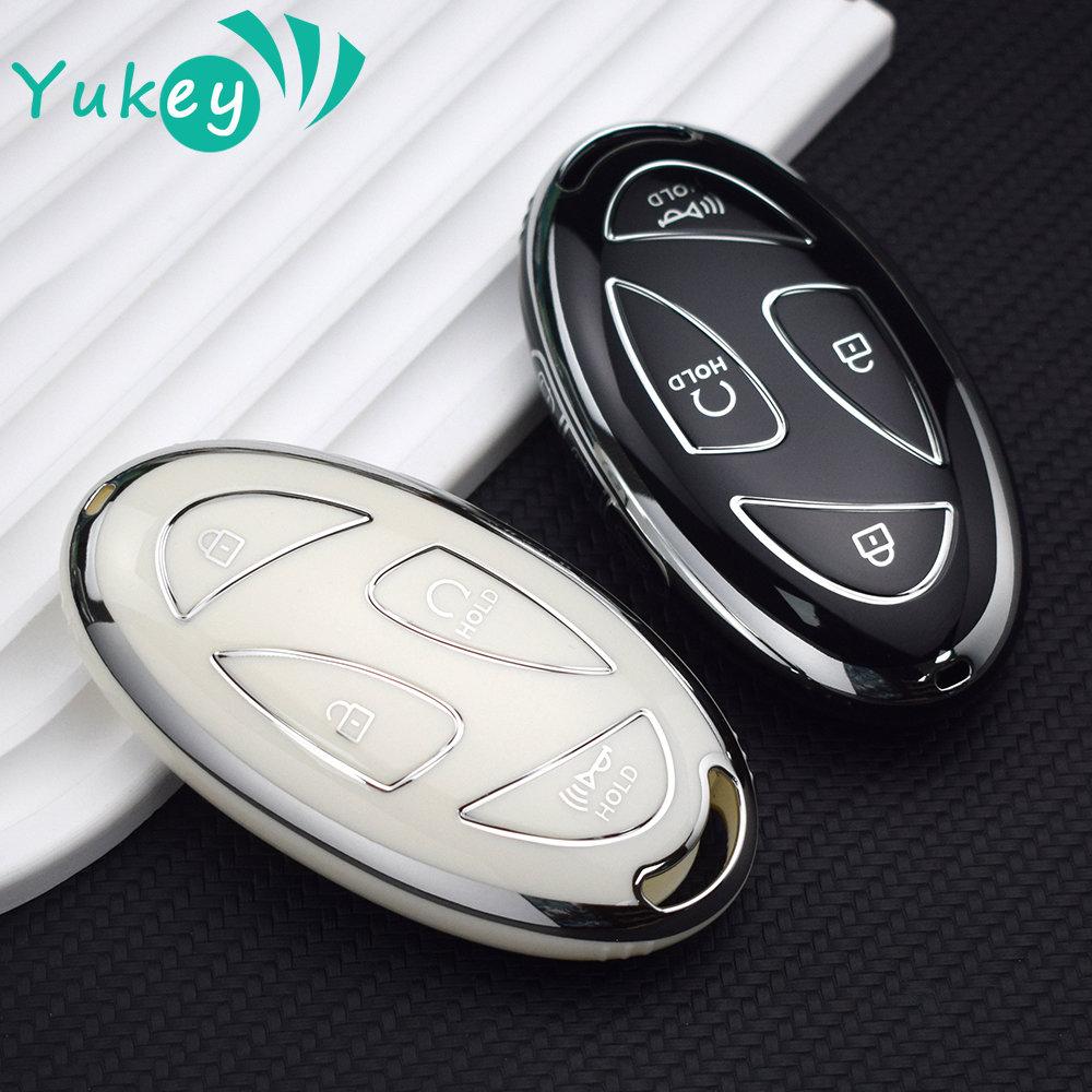 Pouzdro na klíče od auta Silver Line 5 7 Buttons TPU pro IONIQ 6 Nový kryt na klíče Grand Prix GN7 pro novou Kona SX2 Příslušenství na klíče od auta