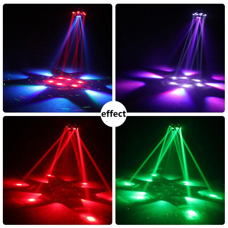 Indoor Party Ambient Lighting  KTV Bar Stage Lights  Rotating Head Flash