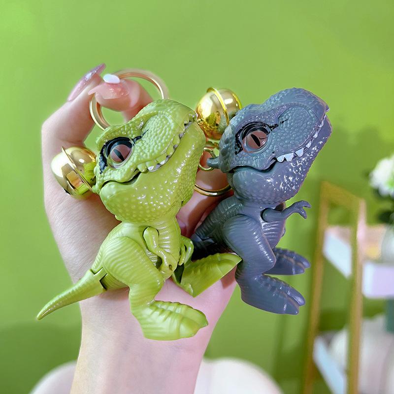 Tyrannosaurus Rex Bite Hand Toy Key Chain Creative Dinosaur Pendant Couple Bag Pendant Keyrings