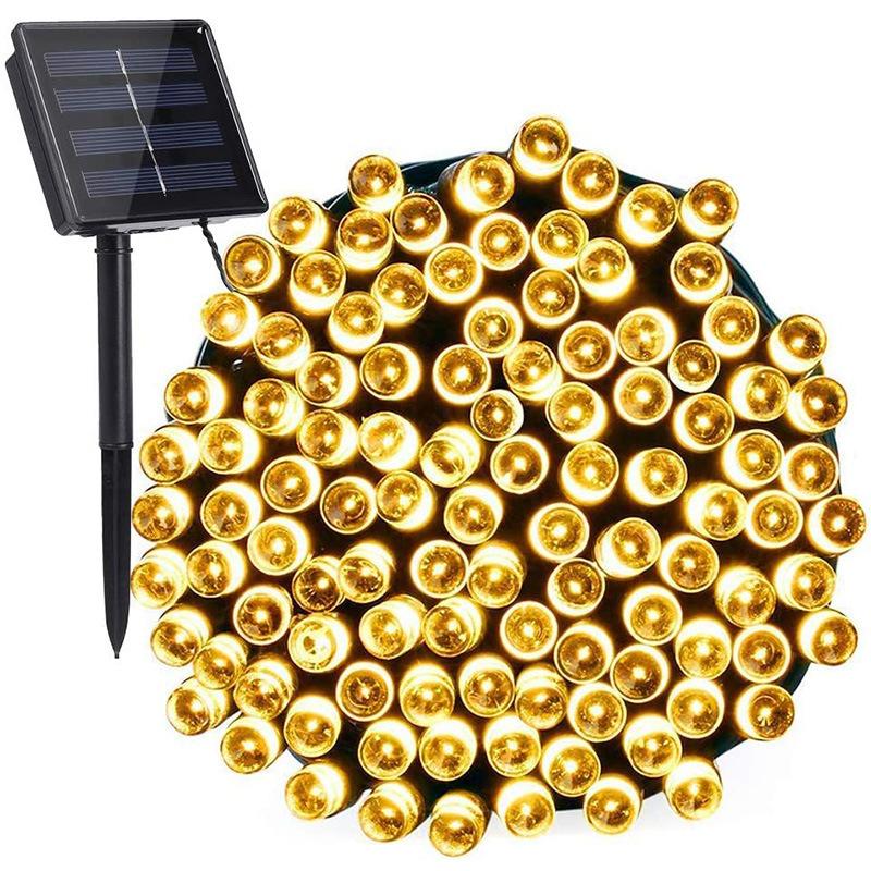 300LED Outdoor Solar Lights String Fairy Lights 8 Pattern Garden Wedding Decoration Waterproof