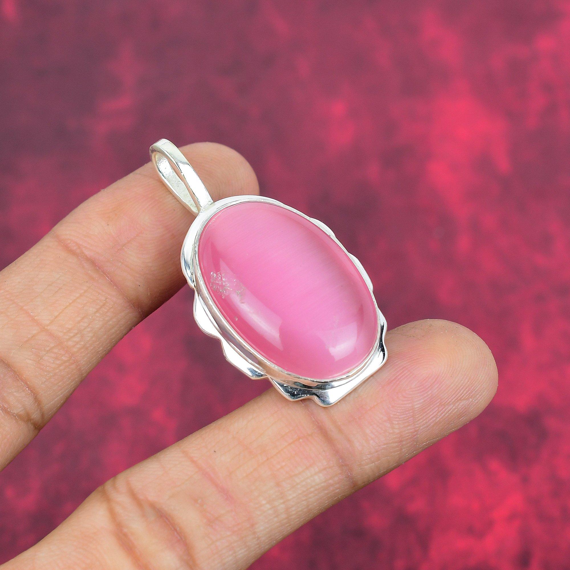 Monalisa 925 Solid Sterling Silver Pendant, Handmade Gemstone Pendant Jewelry, Gifts For Wife Brand New Pendant