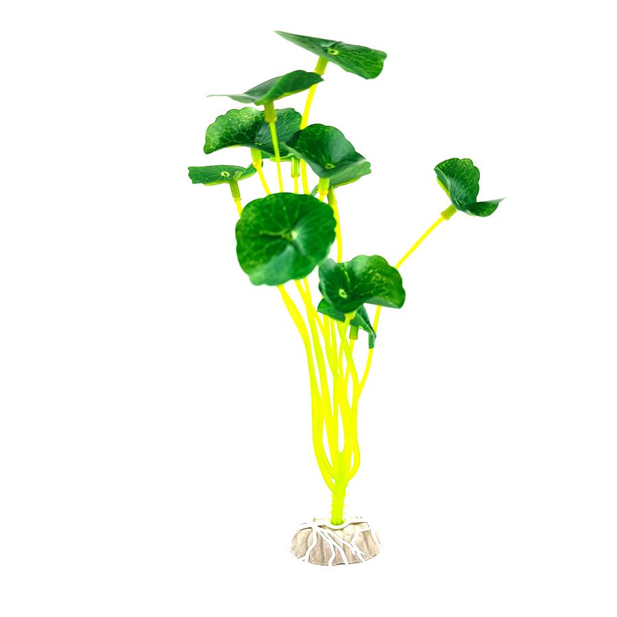 1 PC Plastic Lotus Leaf Grass Plants Artificial Aquarium Decorations Plants Fish Tank Grass Flower Ornament Decor