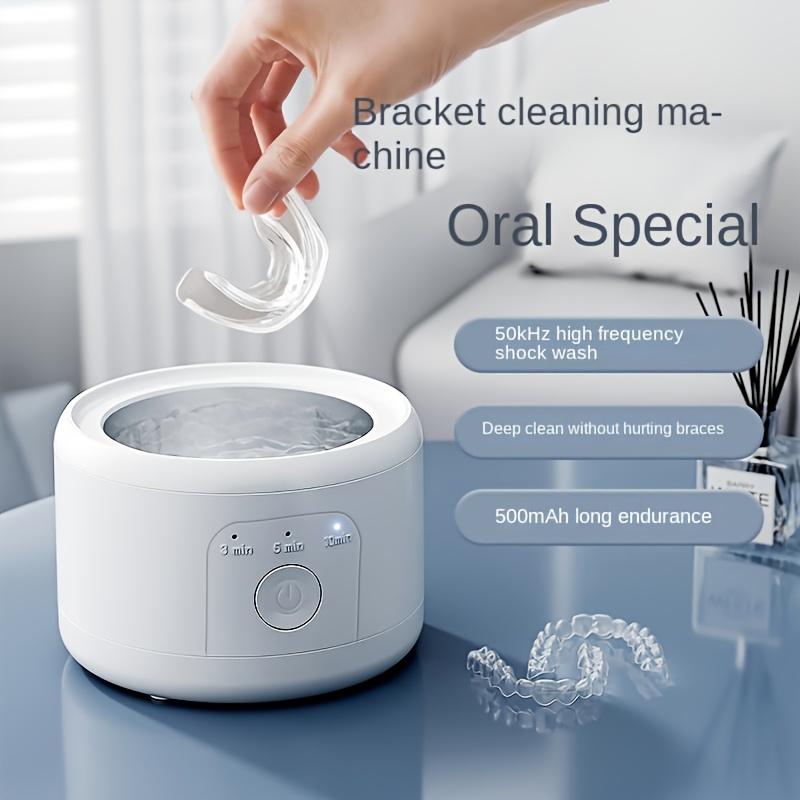 Portable USB Rechargeable Soundwave Technology Cleaner - Denture & Braces, Retainers, Invisible Braces, Toothbrush Heads & Jewelry