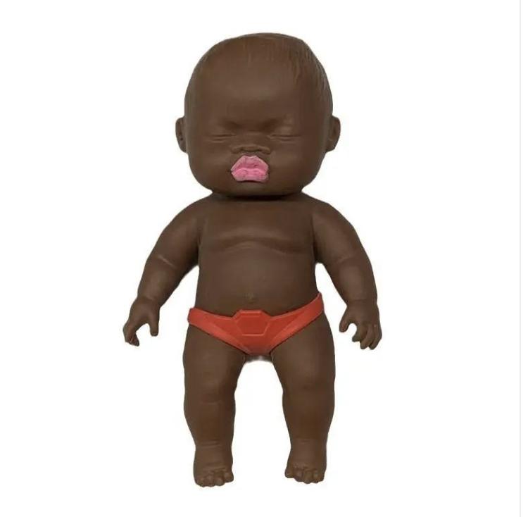 Natasha Funny African Style Black Doll Stress Relief Toy Squishy Creative Prank Toy Pressure Release Relaxing Squeeze For Adults General Use