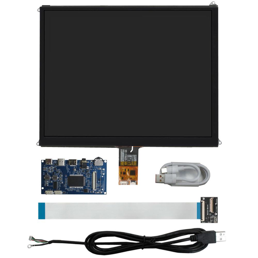 For iPad 3/4 9.7 Inch LP097QX1-SPA1 LTL097QL01 DIY IPS 2K Portable LCD Display Screen Monitor Control Driver Board Digitizer Touchscreen