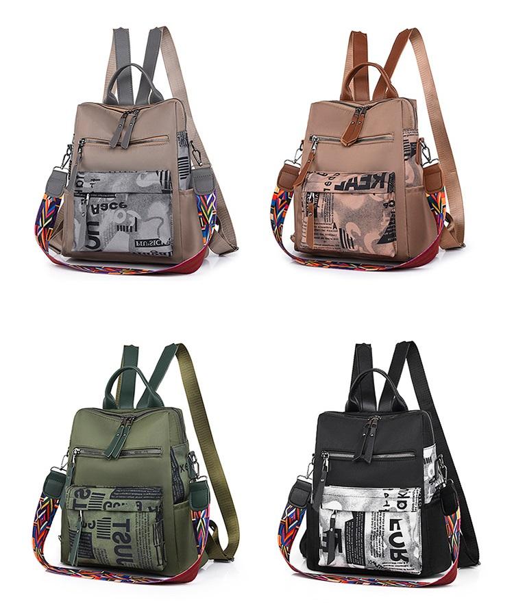 Oxford Women's Backpack Patchwork Female Travel Backpacks for Women Fashion Backpack Bags Woman