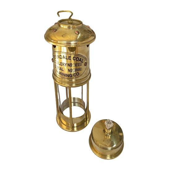 17,78 cm Latão Brilhante Náutico Menor Lâmpada a Óleo Antigo Navio Barco Lanterna Casa, Escritório Lanterna Decorativa