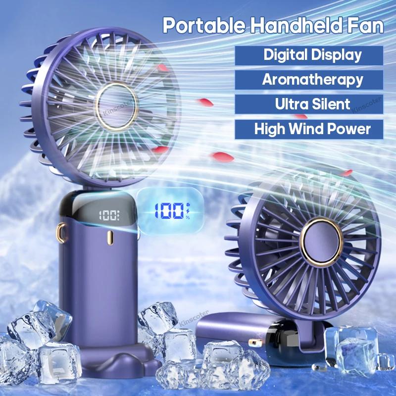 Ventilatore Portatile Nebbia 4 Velocità: Ricaricabile USB, Con Serbatoio Acqua, Per Viaggi E Ufficio