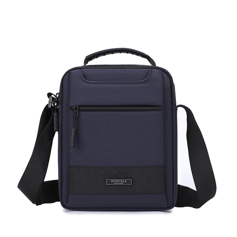 Men's Large Capacity Portable Messenger Bag Vertical Fashion Multifunctional Single Shoulder Bag Casual Business Travel Bag