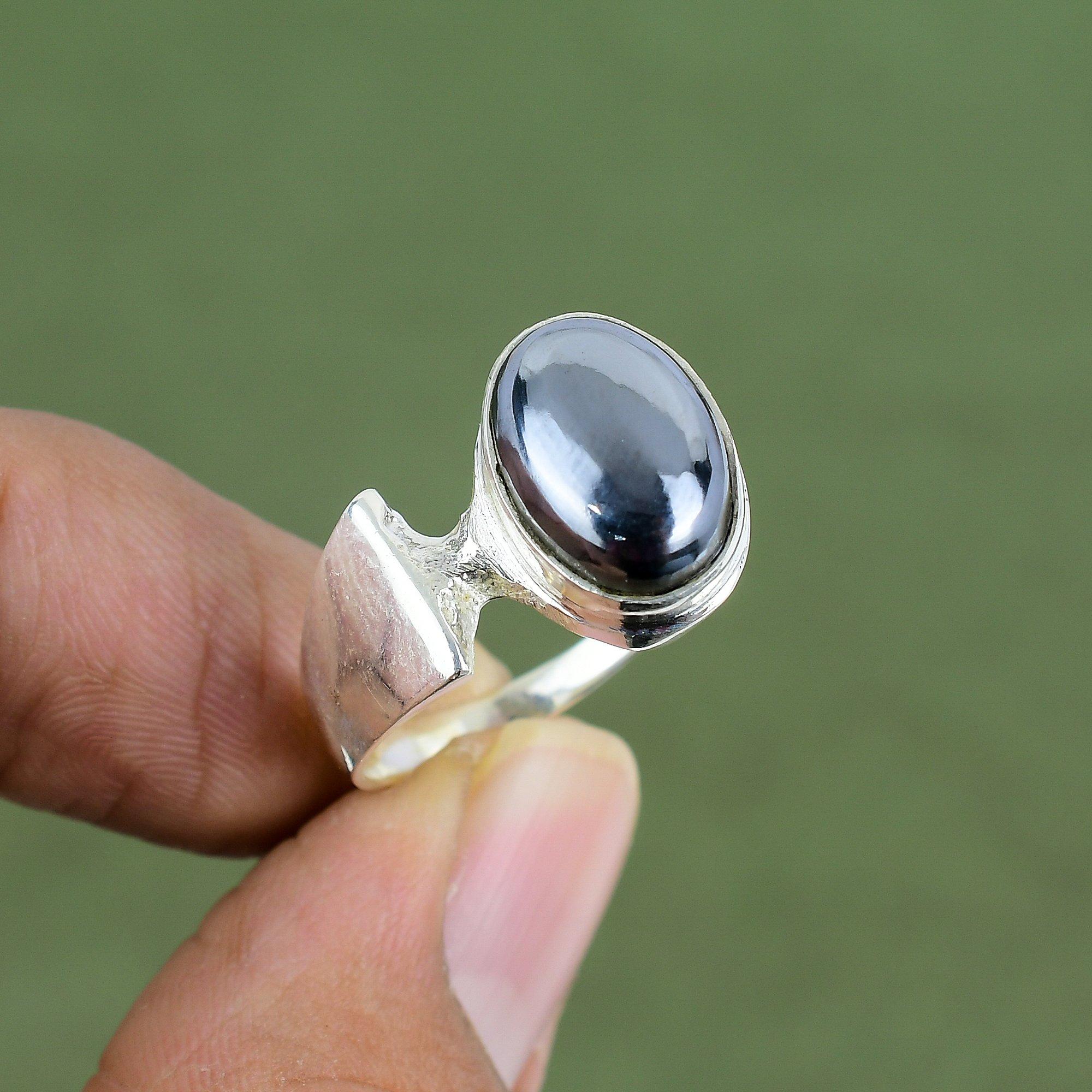 Schungit Ring 925 Sterling Silber Ring Sehr Hübscher Edelstein Schmuck Handgefertigter Boho Ring Schungit Schmuck Geschenk Für Sie Erhältlich In Ringgröße