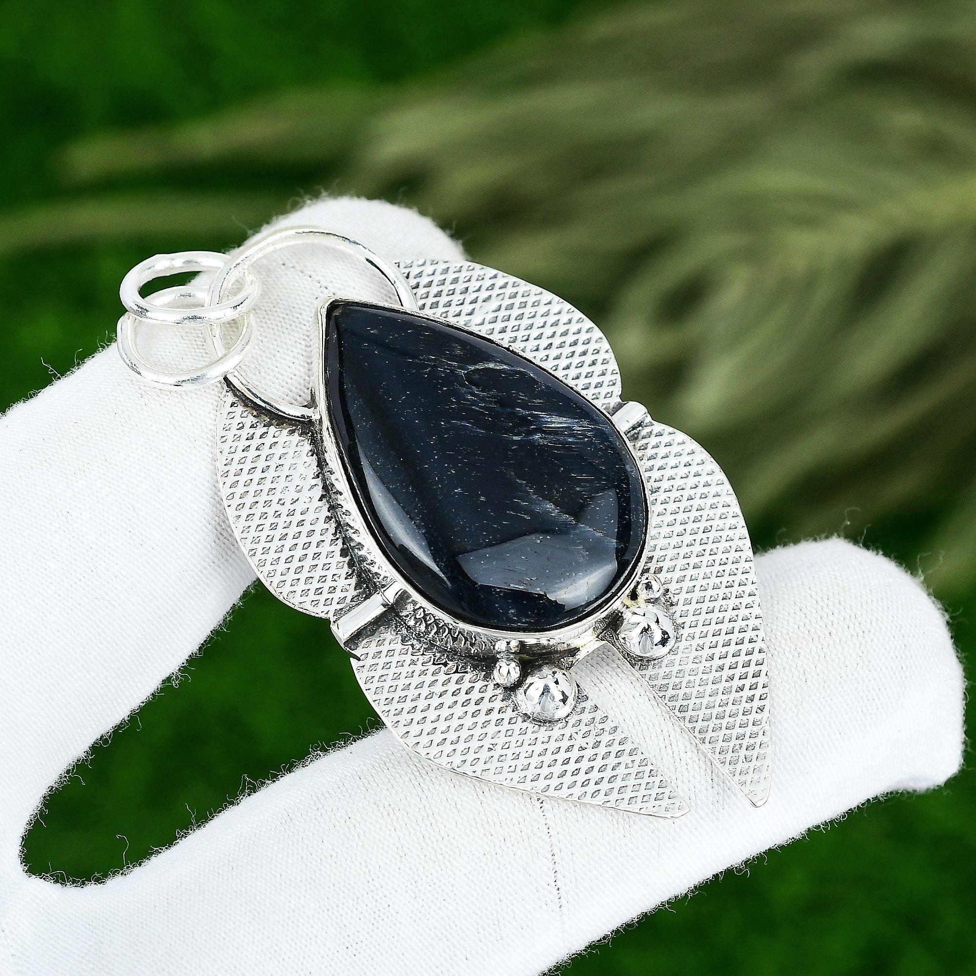 Memorial Day Sale Nellite Edelstein Boho Mutter Ethnisch Anhänger Schmuck 925 Silber