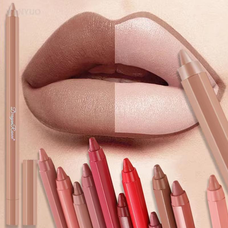 Lip Liner Autumn and Winter Matte Whitening Lipstick Velvet Matte Long-Lasting Makeup Effect Non-Fading Non-Stick Cup Lip Liner